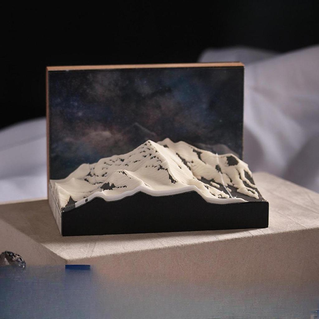 3D Paper Carving Memo Pad Calendar DIY Birthday Gift Notepad Time