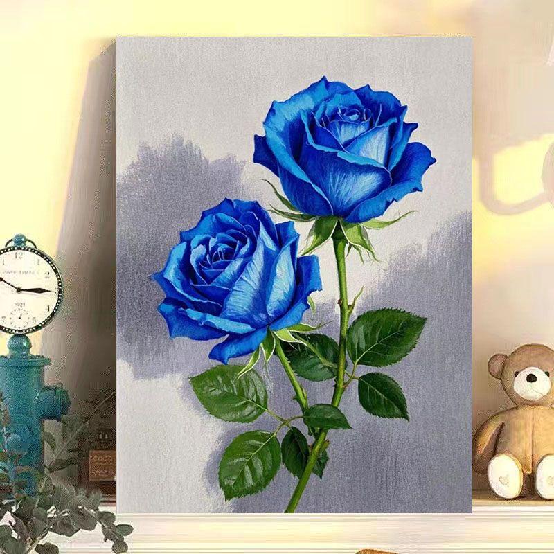 Minimalist DIY Floral Oil Painting Kit - Stress Relieving Decorative Art