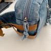 Fashionable Solid Denim Unisex Chest Bag Hot Selling Sweet Simple Crossbody Bag New Retro High-quality Women's Chest Bag