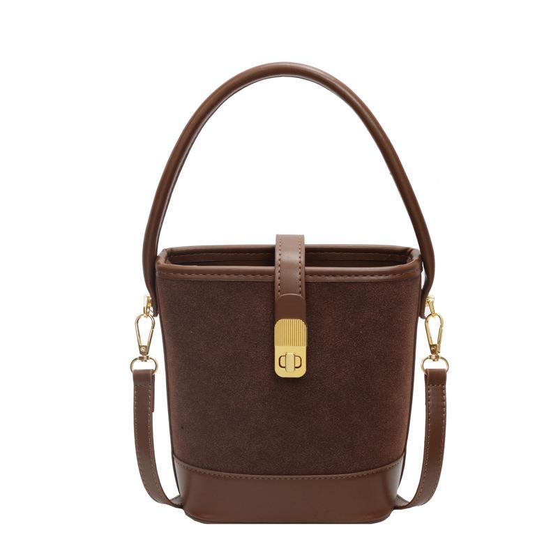 Casual Fashion Small Bag Women's New Trendy Fashion Hand Bucket Bag Autumn Popular Retro Messenger Bag