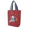 Kusguru Japan Women's Fleece Tote Bag, 247627, Red