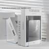 Creative Acrylic Book Stand Transparent Thickened L-shaped Bookshelf Non-slip Student Book Block Office Desk Book Storage and Organizing Rack