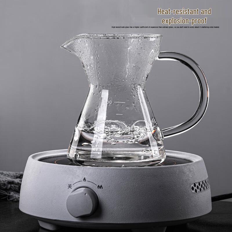 LISM Glas Pour Over Kaffee- & Teezubereiter mit Filter - 500ml (2er-Pack)