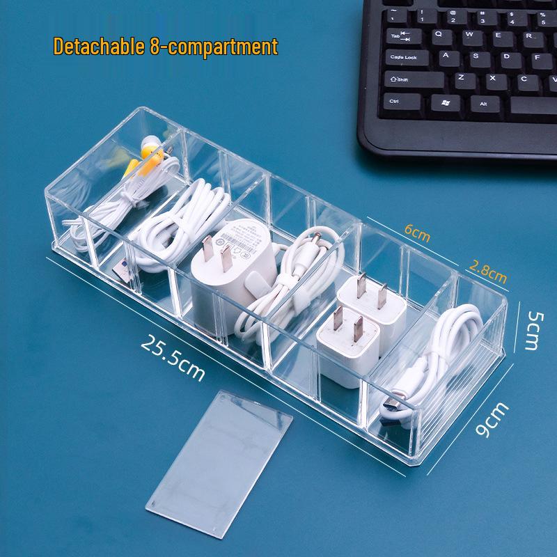 

Коробка-органайзер для кабелей с отделениями – Подставка для хранения мобильного телефона и зарядных кабелей