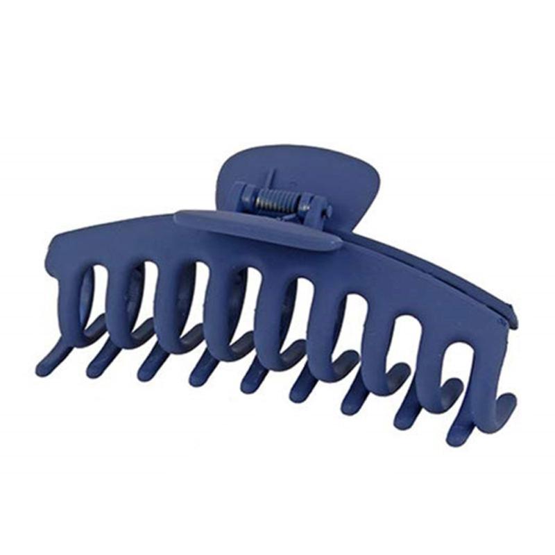 Women Resin Big Hair  Claw  Clips Non-slip Shower Clip Strong Metal Spring Hairpin Back Head Clip