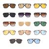SHAUNA Fashion Women Pilot Sunglasses Retro Men Blue Yellow Shades UV400 Trending Sun Glasses