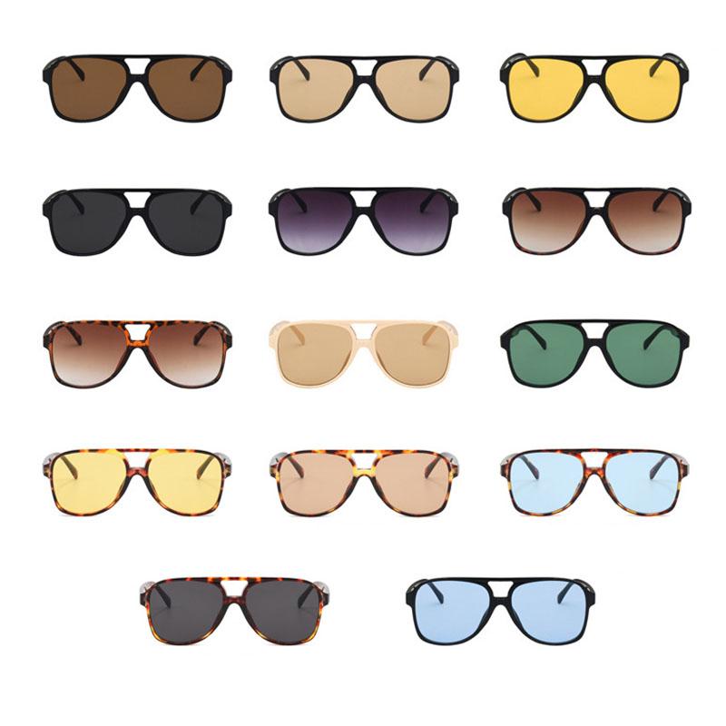 SHAUNA Fashion Women Pilot Sunglasses Retro Men Blue Yellow Shades UV400 Trending Sun Glasses