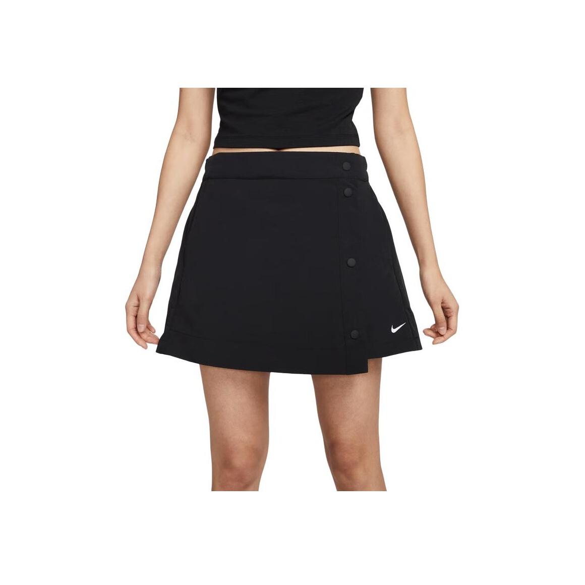 

New Nike Sportswear Essential Casual Short Skirts Women s Black HM6980-010 XL