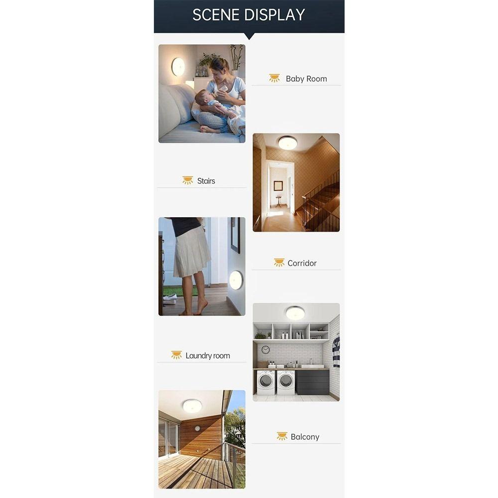 Ultra Thin Motion Sensor Ceiling Light Round Down lamp Modern Led Ceiling Lamp Hallway