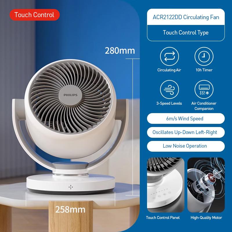 Philips Air Circulation Fan 3-Speed Levels Cool and Refreshing Air Circulation Fan