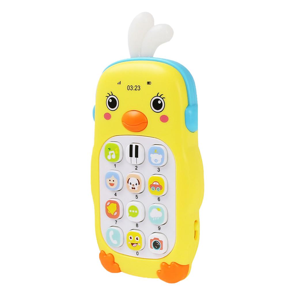 Baby Gutta-percha Toy Face Changing Music Mobile Phone