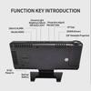 Temperature Humidity Display Mirror Projection Clock Rotatable Electronic Alarm Clock  Home Office