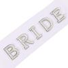 Wedding Day Set Rhinestones Hair Ornament Bridal Veil With Adjustable Shoulder Fasteners