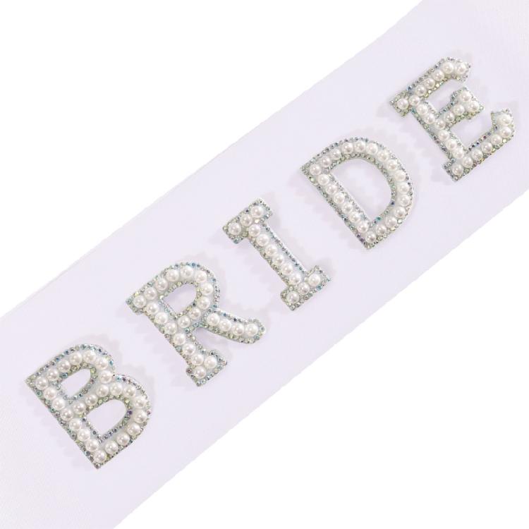 Wedding Day Set Rhinestones Hair Ornament Bridal Veil With Adjustable Shoulder Fasteners