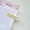 Korean Style Five-Petal Flower Hair Clip – Candy Color Plaid Wave Design for Girls