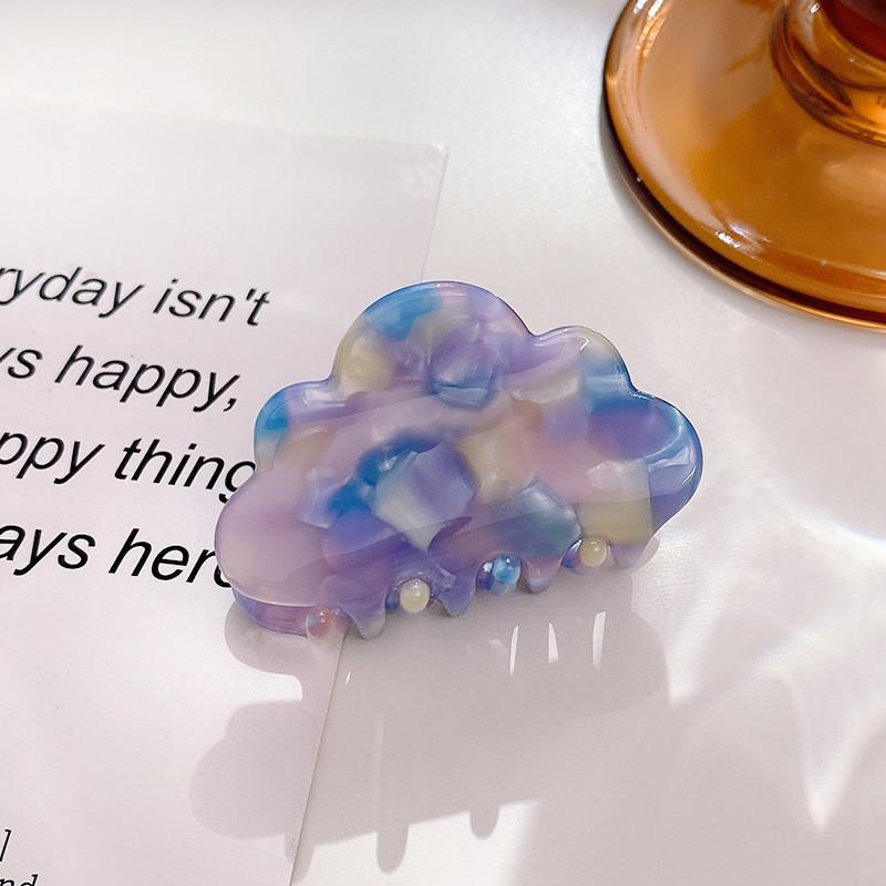 

Fashionable Mini Hair Claw For Women In Unique Colors For Effortless Hairstyles Colorful Purple Cloud