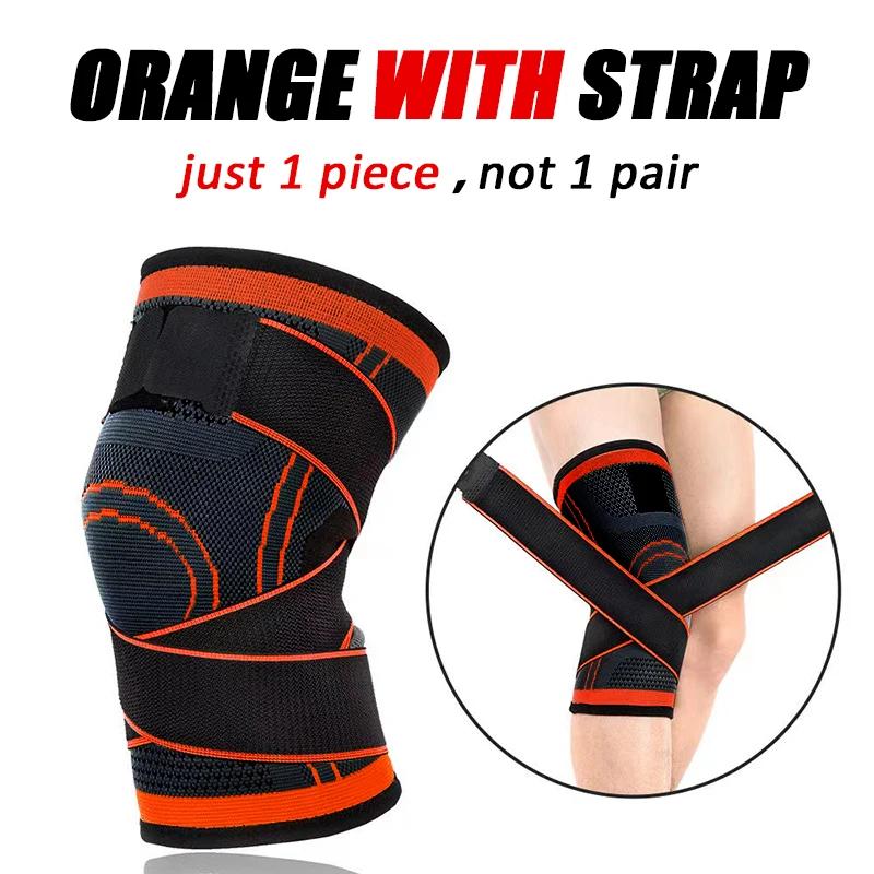

1Pcs Adjustable Sports Knee Pad Knee Pain Relief Patella Stabilizer Brace Support For Hiking Soccer Basketball Running Sport XXL