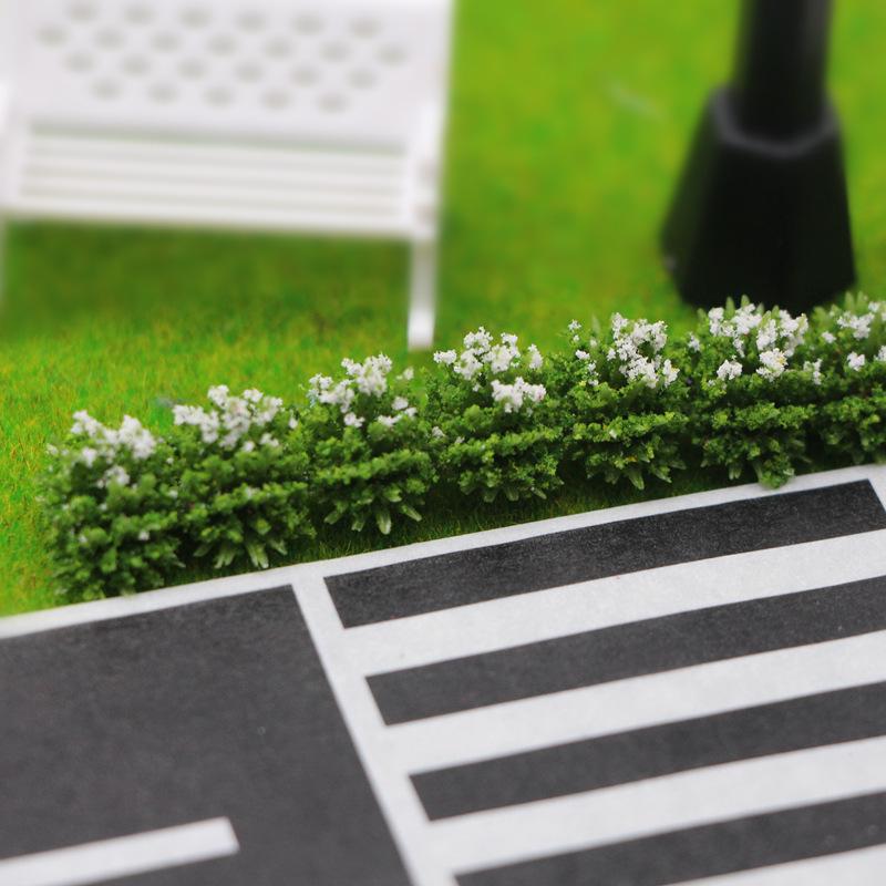Dollhouse Miniature Shrub Strips for Flower Beds and Sand Table Decorations