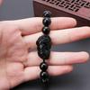 Pulseira da Moda Atrai Dinheiro e Boa Sorte Pulseira de Obsidiana para Comerciante
