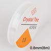 0.4/0.8/1mm 2PCSTransparent Elastic Rope Round Crystal Line Rubber Cord For Jewelry Making Supplies DIY Beading Bracelet