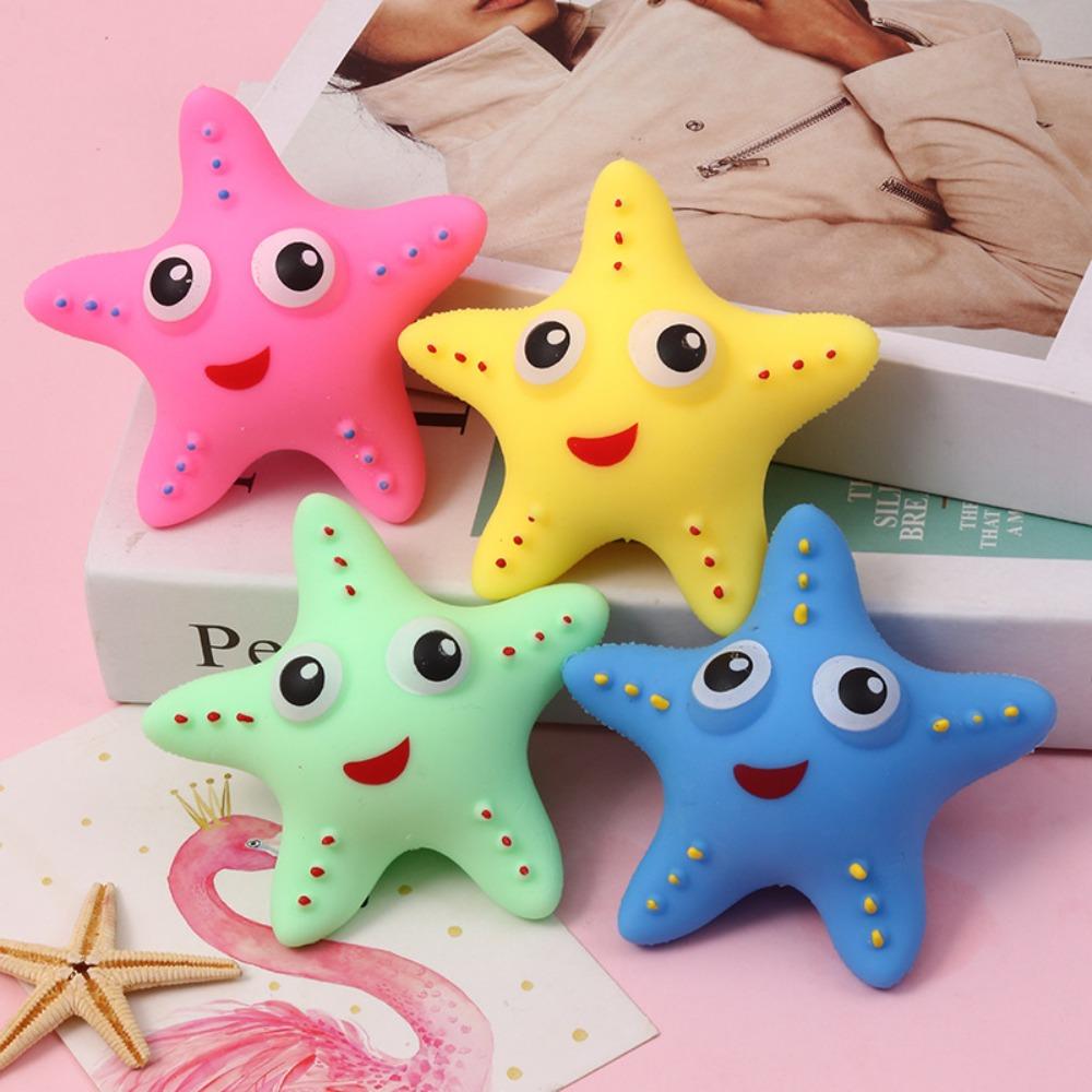 Nowa Rozgwiazda Potwór z Dużymi Oczami Mączna Piłeczka Squishy Nowość Zabawka Transgraniczna do Ściskania Rąk dla Ulgi w Stresie
