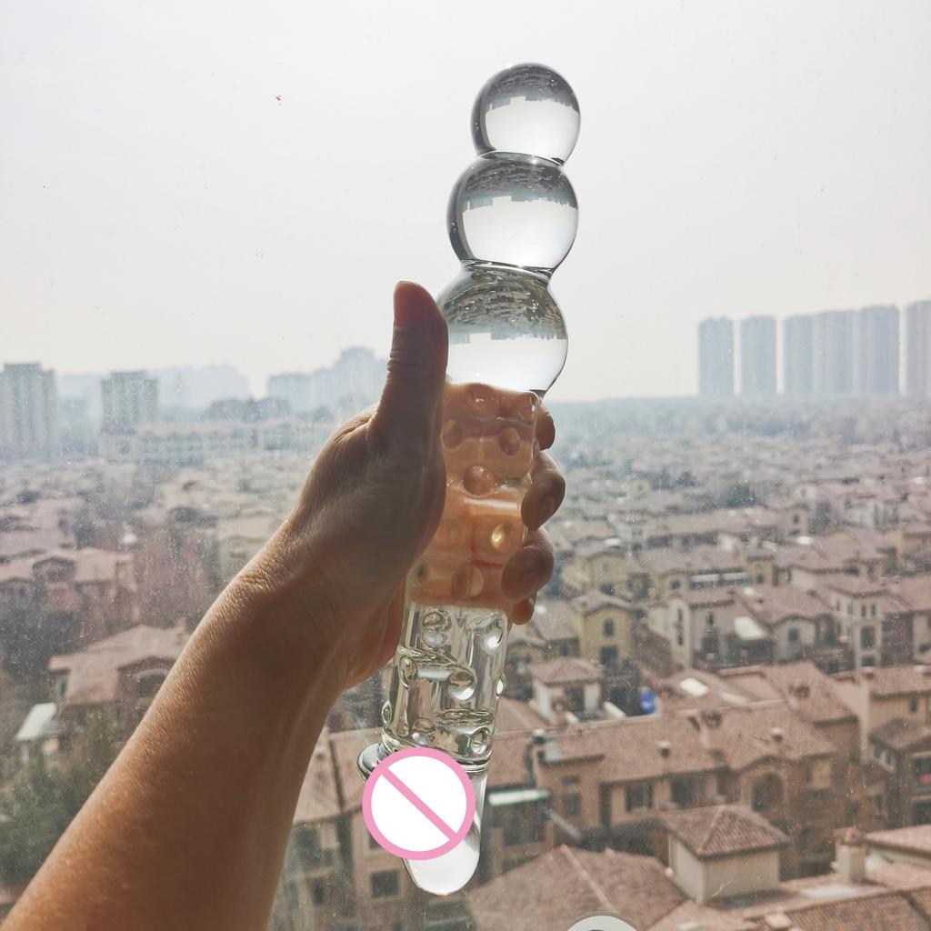 VaHppy 14 Styles Glass Phallus Artificial Penis Alien Large Dildo Sex Toys For Women Gay Anal Plugs Masturbators Adult Products