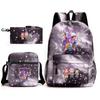 Demon Hunter Girl Group Backpack Kpop Backpack Digital Color Printing Boys And Girls School Bag Shoulder Bag Three-Piece Set