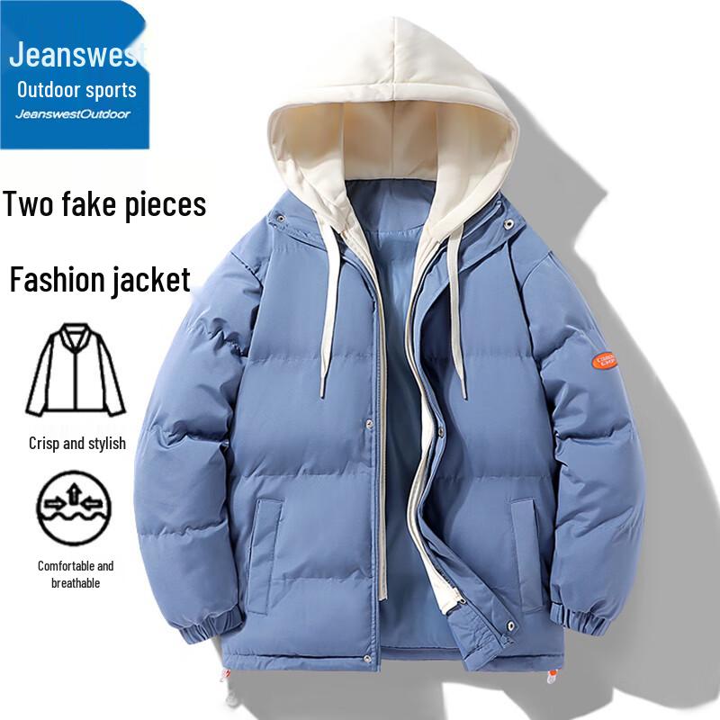 Jeanswest Couple's Winter Hooded Puffer Jacket