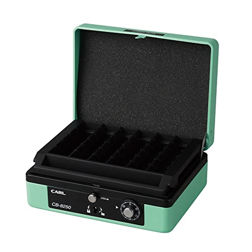 CARL (Carl) Tragbare Kasse, A6-Format, Hellgrün, CB-8250-U