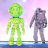 3D Printed Astronaut Skeleton Articulating Toy Figure Tris Color