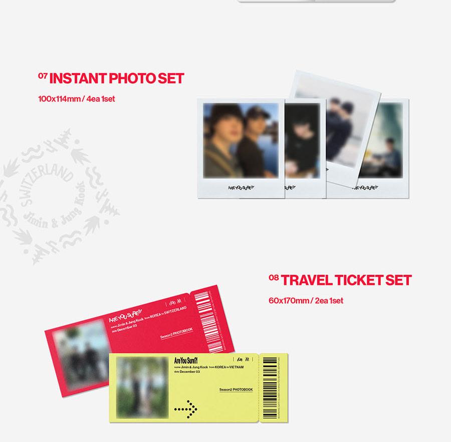 [POB] JIMIN & JUNG KOOK (Bts) [Sind Sie sicher?!] Season2 FOTOBUCH