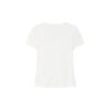 Fila Original Simple Solid Color Embroidered T-Shirt Women Tops Cloud-White F11W629113FWT