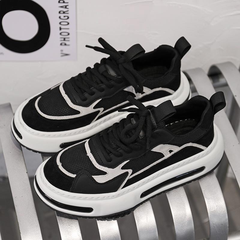 

Spring Autumn New Luxury Men s Sneakers Mesh Breathable Casual Shoes for Youth and Students Campus Style Sports Running Shoes 44 чёрный