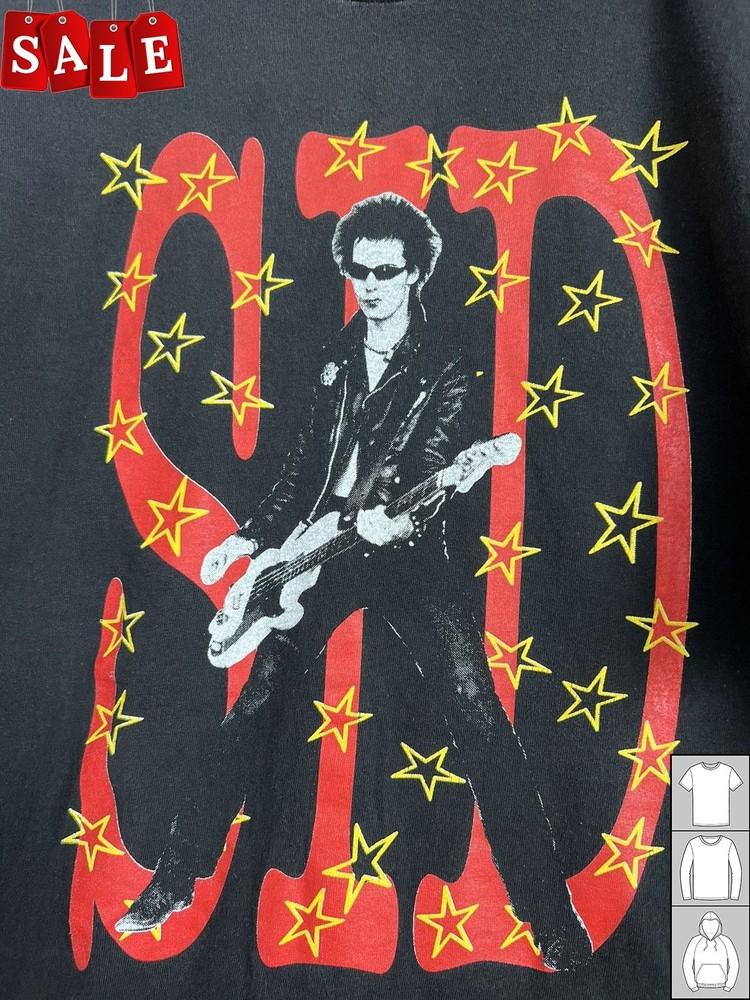 New Rare Sid Vicious Sex Pistols Band Gift For Fans Black All Size Tee JM142 Unisex T-Shirt M