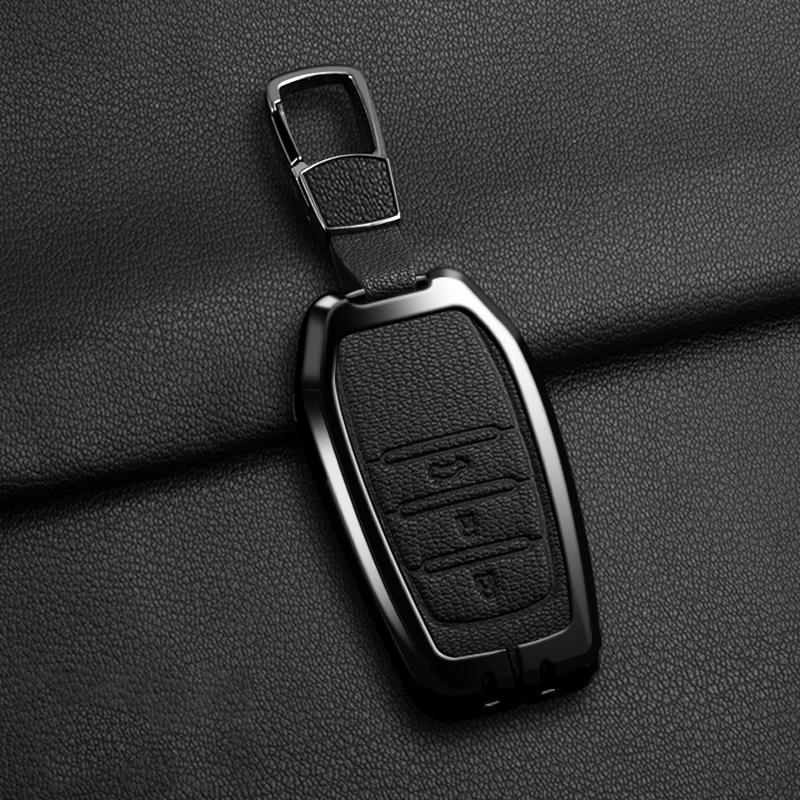 Neue Zinklegierung Leder Autoschlüssel Hülle Abdeckung Shell für Toyota CHR Hilux Fortuner Land Cruiser 200 Camry Corolla Crown RAV4 Highland