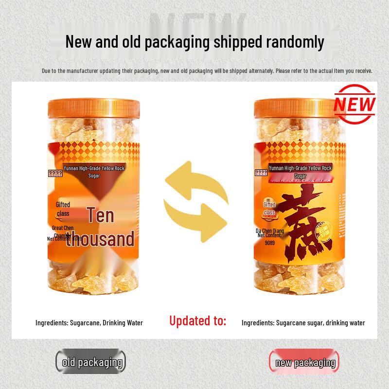 NONG JI YUAN Premium Gelber Kandiszucker Grobkörnig