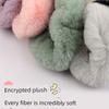 Car Steering Wheel Cover Winter Plush Cute Cartoon Car Interior Warm Thickened Non-Slip Round Wear-Resistant Handlebar Cover