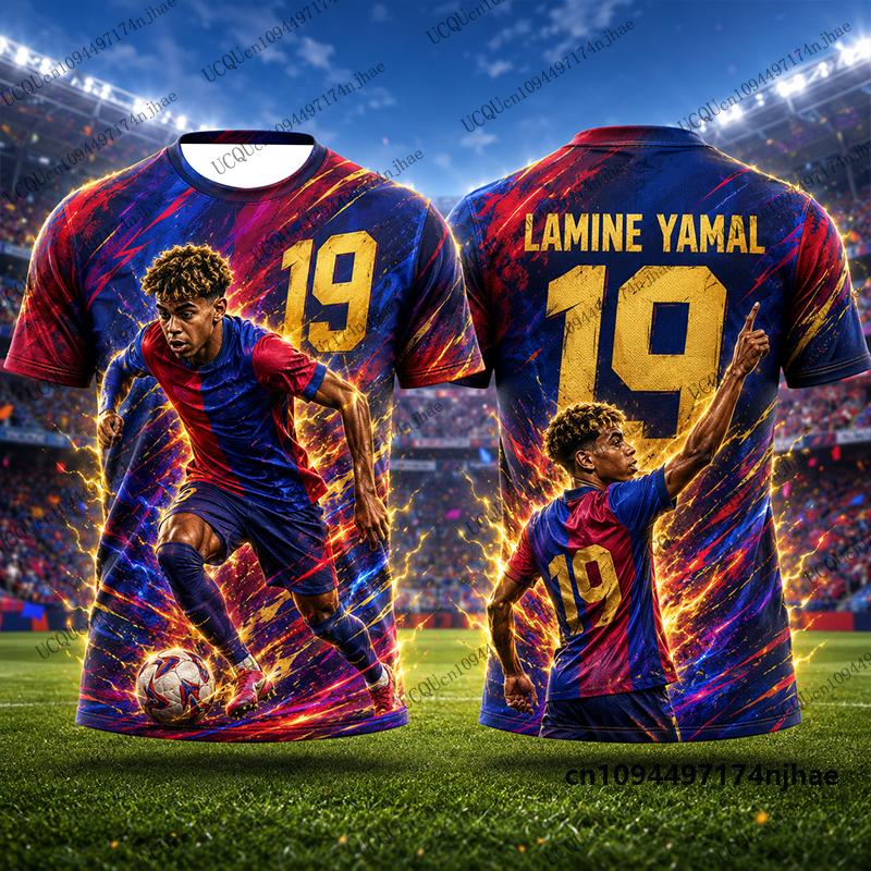 2026 New Special Edition No.19 Print Football Jersey T-shirt Summer Sports Training Tees Casual Kids Adult Tops