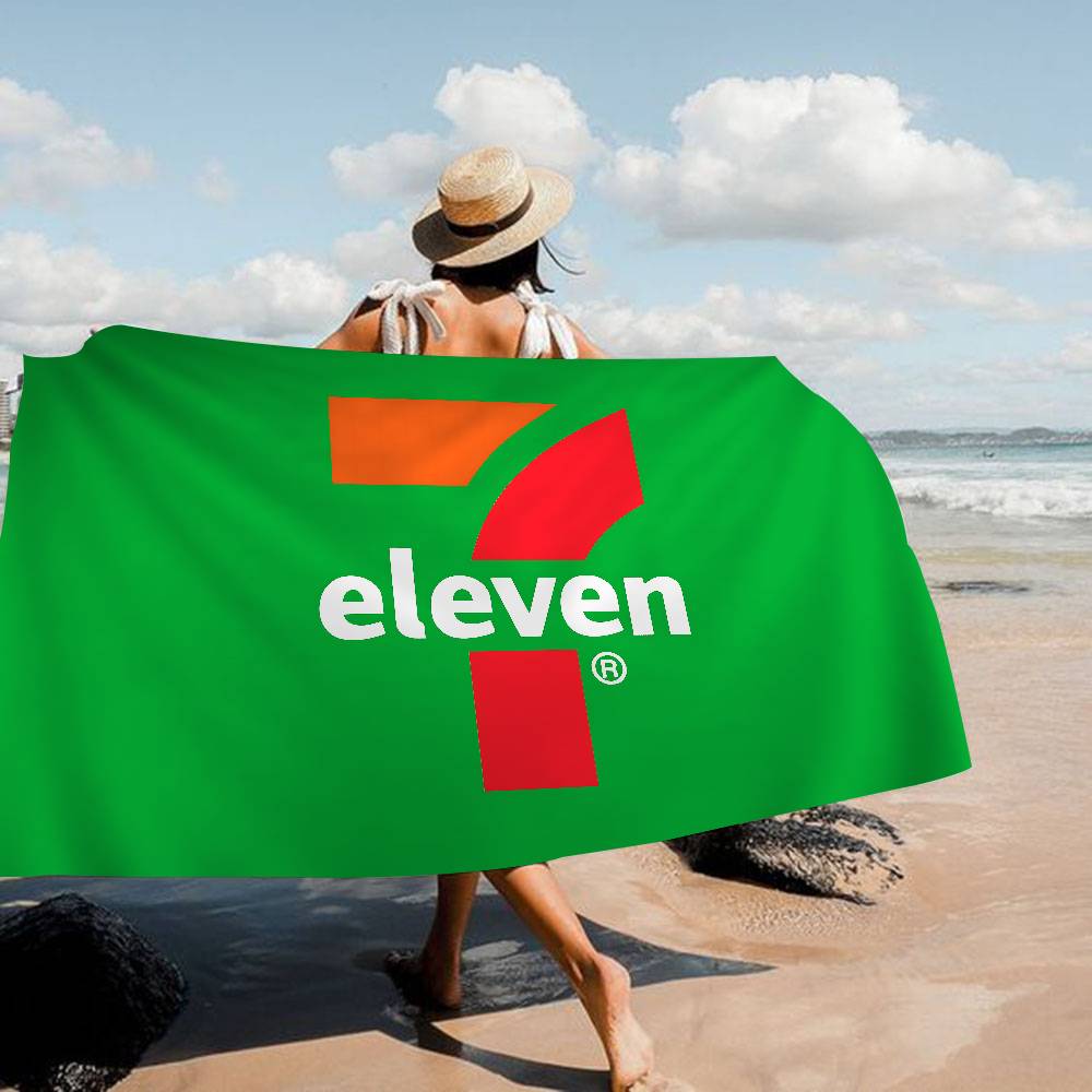 7-E-ELEVENS Asciugamano da Spiaggia Stampato in Microfibra Alpinismo Yoga Spiaggia Nuoto Corsa Asciugamano Morbido Assorbente