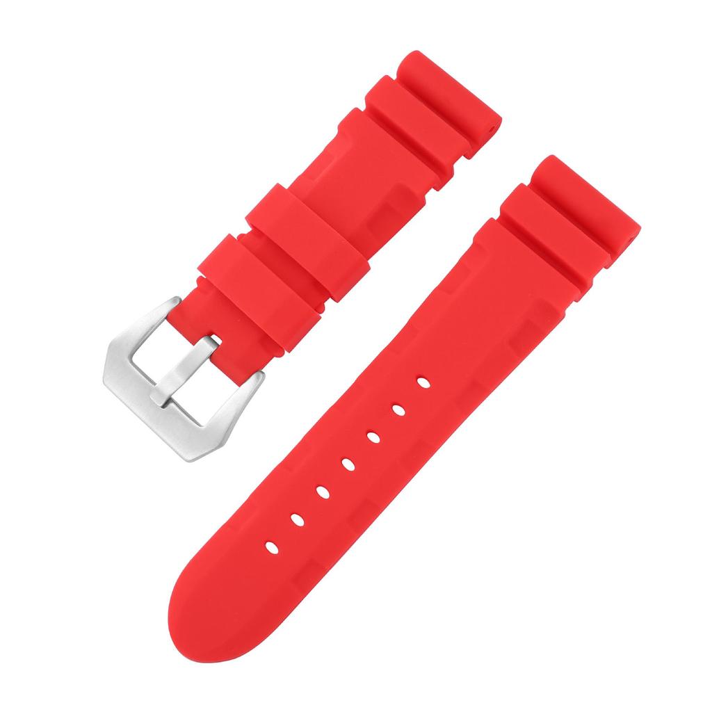 Orologio da Uomo Panerai Cinturino in Silicone: Cinturino di ricambio in gomma morbida Berny in 22 mm, 24 mm o 26 mm.