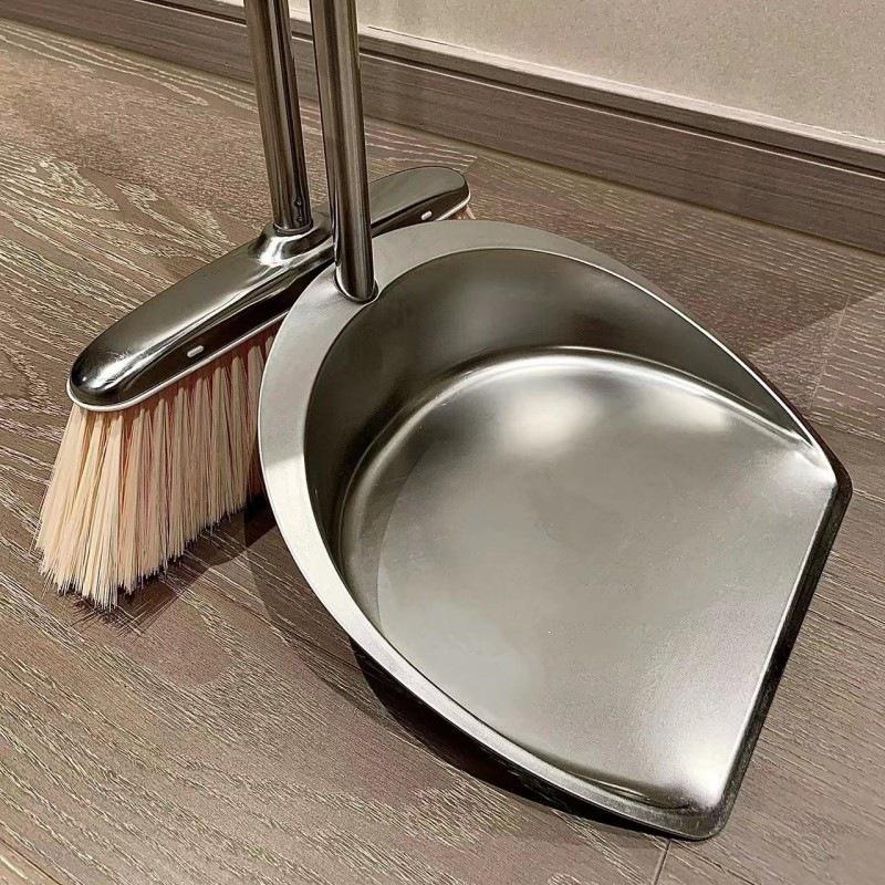 Extra Thick Stainless Steel Dustpan - Durable Household Sweeping Shovel