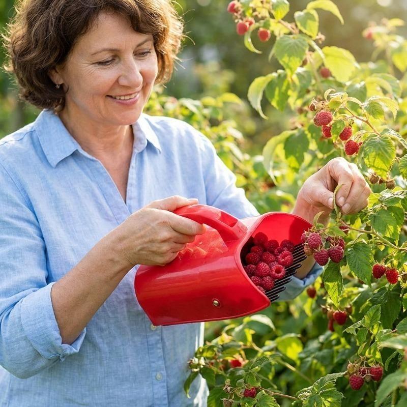 Berry Picker Comb Rake,Plastic Blueberry Picker Scoop Fruit Picker Tool,Blueberry Rake Scoop,Handheld Berry Harvester Tool