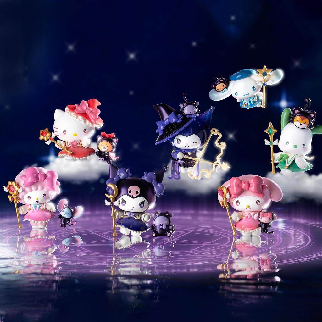 TOP TOY Sanrio Characters Starry Night Partyma Series Gachapon Blind Box Figure Soft Vinyl PVC Premium Toy Birthday Gift for Kuromi Character
