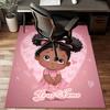 1PC Custom Name Love Heart Illustration Theme Floor Mat Ideal for Living Room, Game Rooms, Office, Bedroom Floor Mat Playful Design