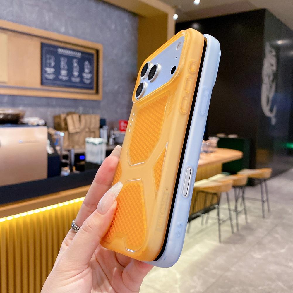 Custodia Estiva Dissipante Calore Ice Bee per iPhone 17 Pro Max 17 Pro Air 16 15 14 Plus 13 12 11 Cover Morbida Color Caramella