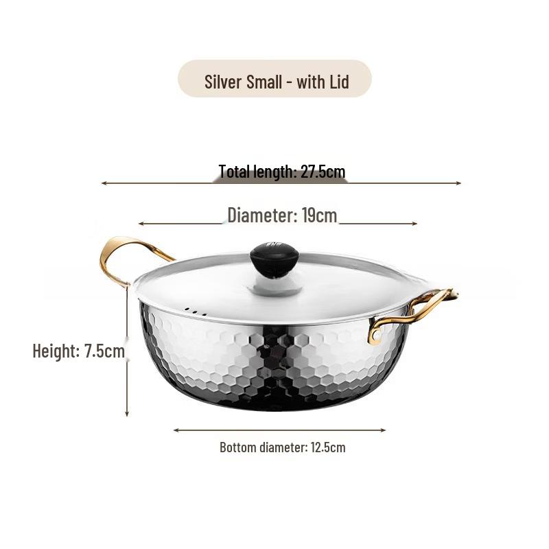 LISM 19cm Ramen & Noodle Pot with Lid