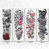 Colorful Temporary Body Art Flower Ghost Animal Water Transfer Sticker Tattoo