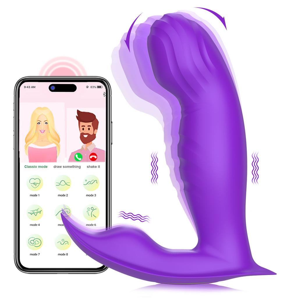 Wearable Dildo Vibrators APP Bluetooth Control Clitoral G Spot Stimulator 10 Modes Vagina Orgasm Masturbator Sex Toys for Women