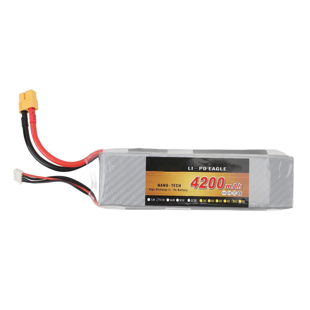 3S Lipo Battery 55C 4200mAh 11.1V Lipo Battery With XT60 Plug for 1/10 RC Car RC Airplane Helicopter Quadcopter