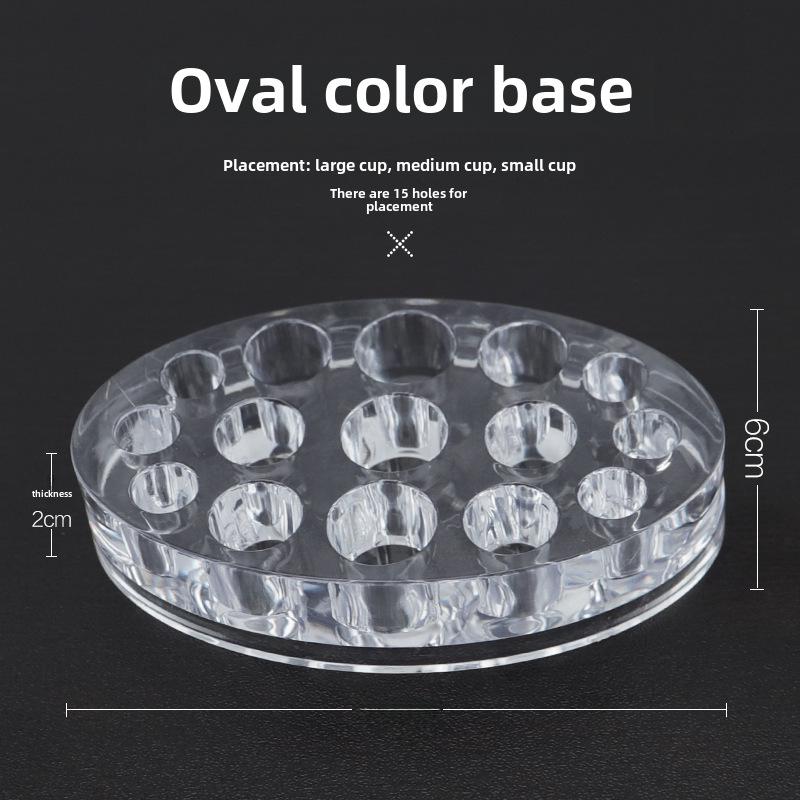 Large Semi-Permanent Tattoo Ring Cups & Eyelash Grafting Tool Set